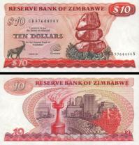 *10 Dolárov Zimbabwe 1984, P3e UNC - Kliknutím na obrázok zatvorte -